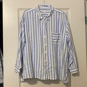 J. Jill Love Linen Striped Blouse